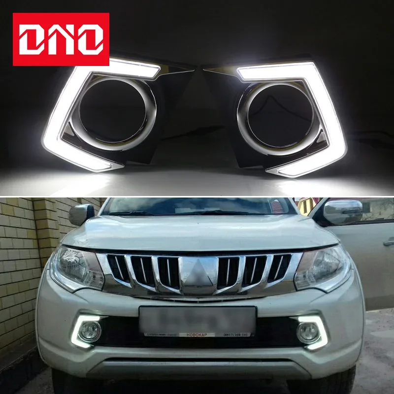 Car LED Daylights For Mitsubishi LC200 Triton 2015 2016 Yellow Turn Signal Daytime Running Headlamps Auto Driving Lamp Foglamps
Car LED Daylights For Mitsubishi LC200 Triton 2015 2016 Yellow Turn Signal Daytime Running Headlamps Auto Driving Lamp Foglamps