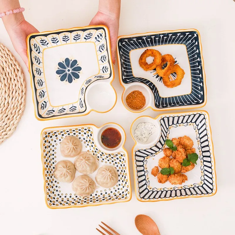 Nordic Ceramic Breakfast Plate Set - 7.5" French Fries Dumpling Plate - A+B+C+D - 1 Plate/Set
Nordic Ceramic Breakfast Plate Set - 7.5" French Fries Dumpling Plate - A+B+C+D - 1 Plate/Set