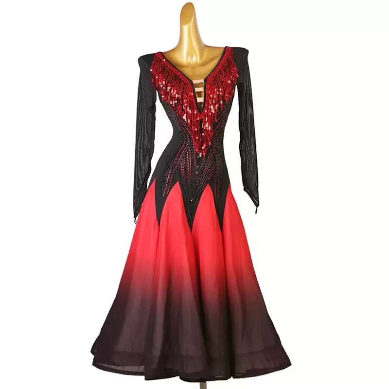 Waltz Dress Ballroom Women Modern Dance Stage Costume Girls Competition High Quality Suit Broadcasting Evening Clothes
Waltz Dress Ballroom Women Modern Dance Stage Costume Girls Competition High Quality Suit Broadcasting Evening Clothes