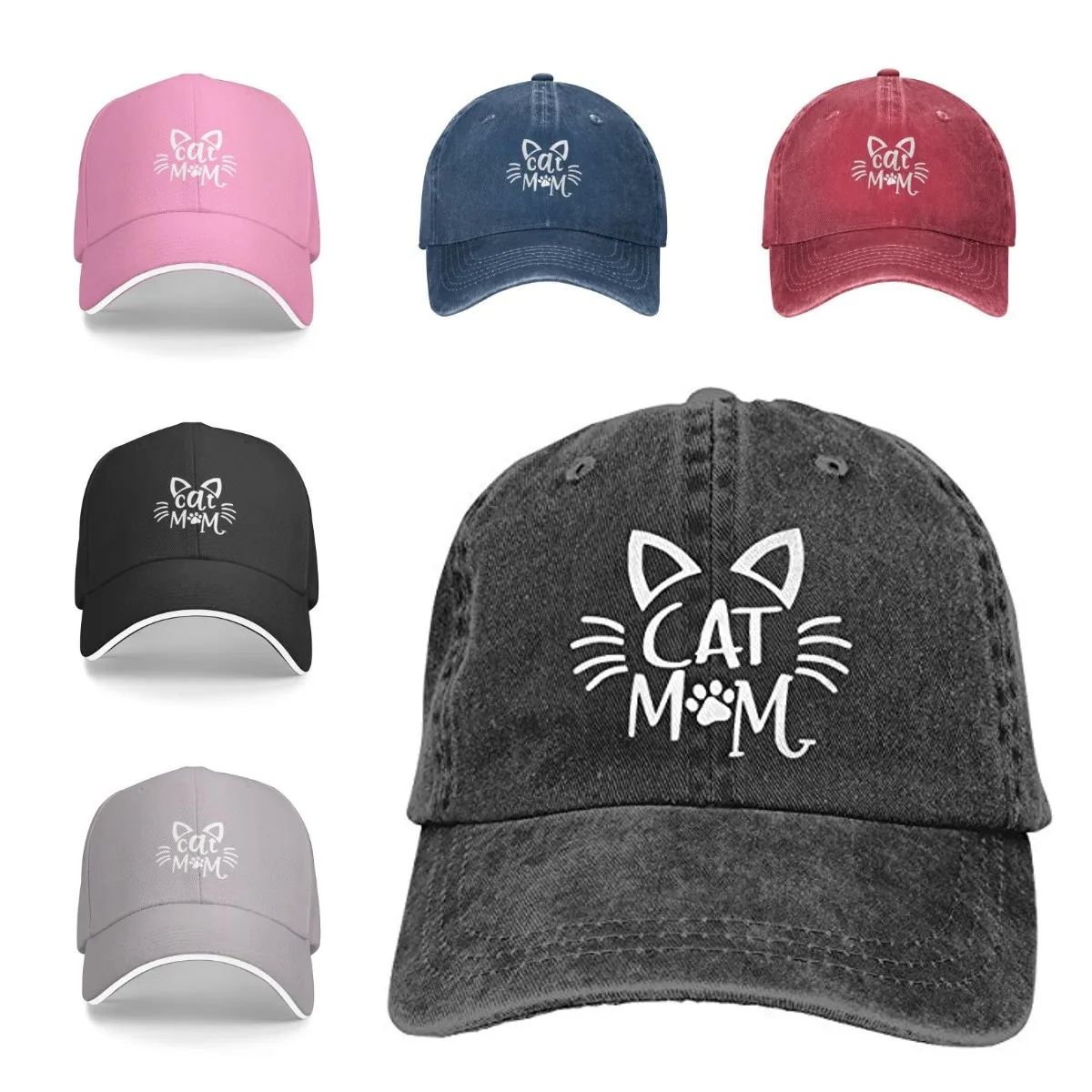 Cat Mom Hats Mama Baseball Cap Denim Adjustable Unisex Hat Cap for Women Snapback Cap Adult Unisex Four Seasons
Cat Mom Hats Mama Baseball Cap Denim Adjustable Unisex Hat Cap for Women Snapback Cap Adult Unisex Four Seasons