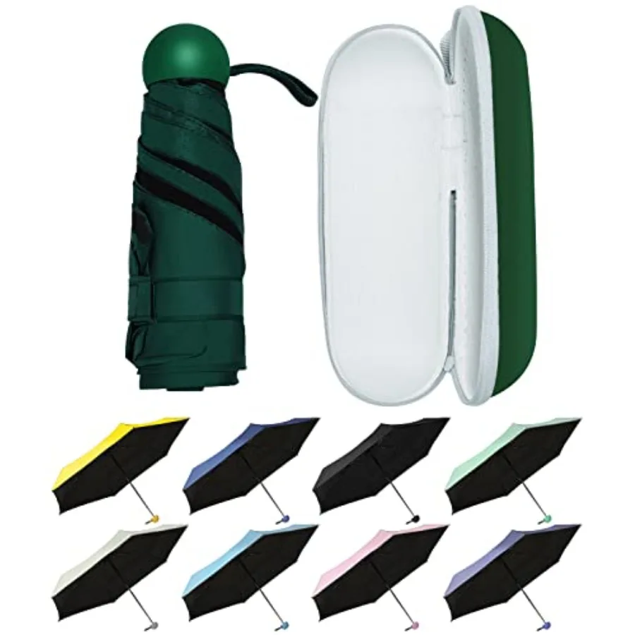 Mini Travel Umbrella with Case Lightweight Sun and Rain Parasol, Compact Pocket Size for Backpack or Purse, UV Protection for,G
Mini Travel Umbrella with Case Lightweight Sun and Rain Parasol, Compact Pocket Size for Backpack or Purse, UV Protection for,G