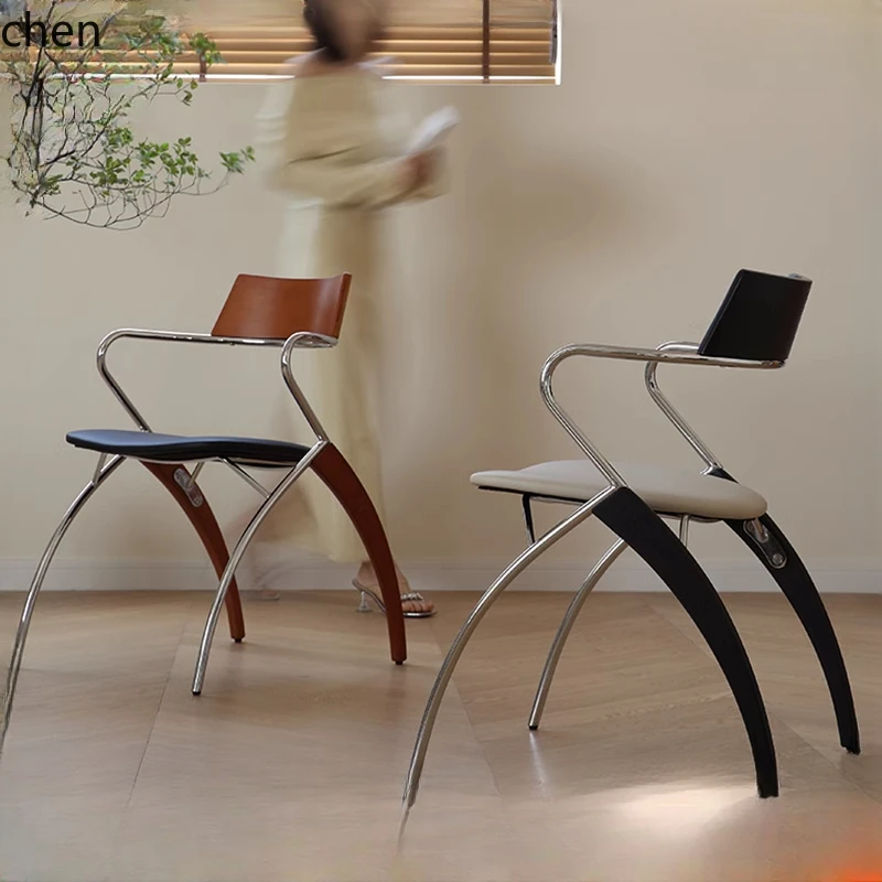 HXL Chinese antique creative soft bag dining chair retro backrest book desk chair cafe with armchair
HXL Chinese antique creative soft bag dining chair retro backrest book desk chair cafe with armchair
