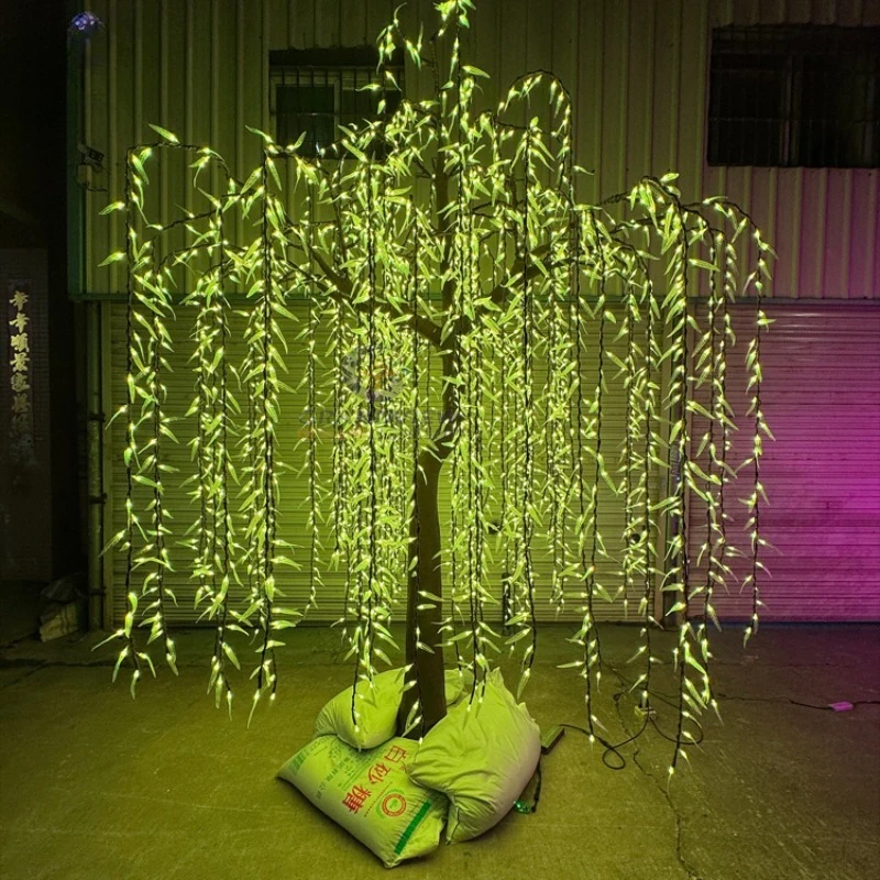Outdoor Waterproof Wedding Garden Festival Decorative Willow Leaves Artificial Large Led Christmas Tree Light
Outdoor Waterproof Wedding Garden Festival Decorative Willow Leaves Artificial Large Led Christmas Tree Light
