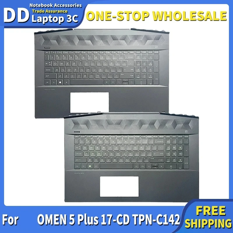 NEW English keyboard For OMEN 5 Plus 17-CD TPN-C142 L586455-001 Laptop Upper Housing US Backlit keyboard with Palmrest COVER
NEW English keyboard For OMEN 5 Plus 17-CD TPN-C142 L586455-001 Laptop Upper Housing US Backlit keyboard with Palmrest COVER
