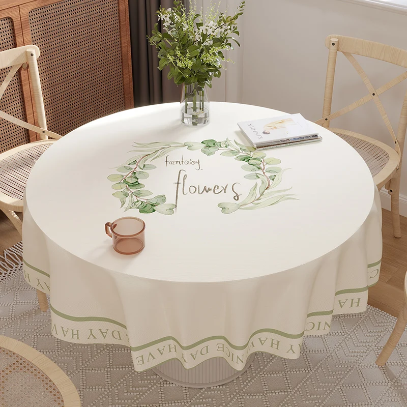 2026 New round Tablecloth European Simple Home Use Nordic Waterproof Oilproof Washless Tablecloth for Dining Table
2026 New round Tablecloth European Simple Home Use Nordic Waterproof Oilproof Washless Tablecloth for Dining Table