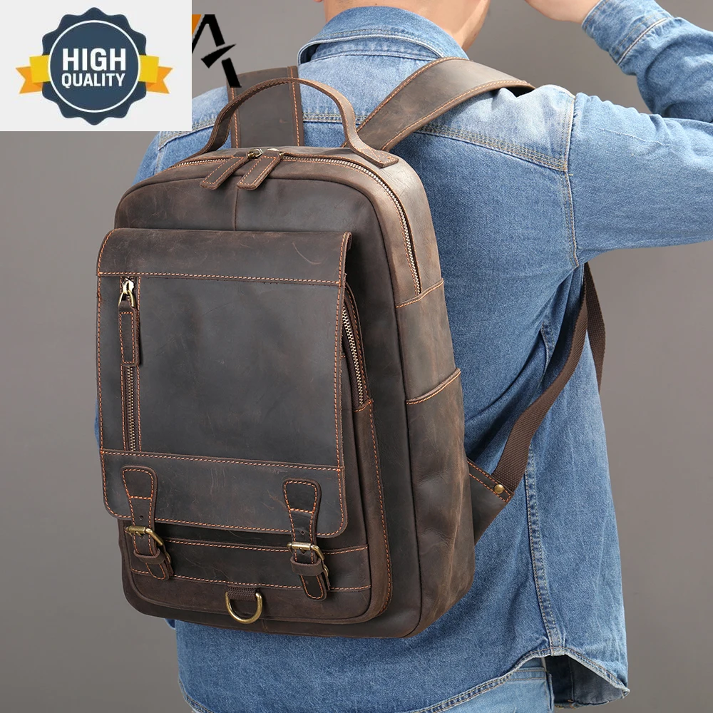 Backpack Leather Personalized Men Travel College Vintage 14" Laptop Rucksack Anniversary Gift For Him Father's Day 2254
Backpack Leather Personalized Men Travel College Vintage 14" Laptop Rucksack Anniversary Gift For Him Father's Day 2254