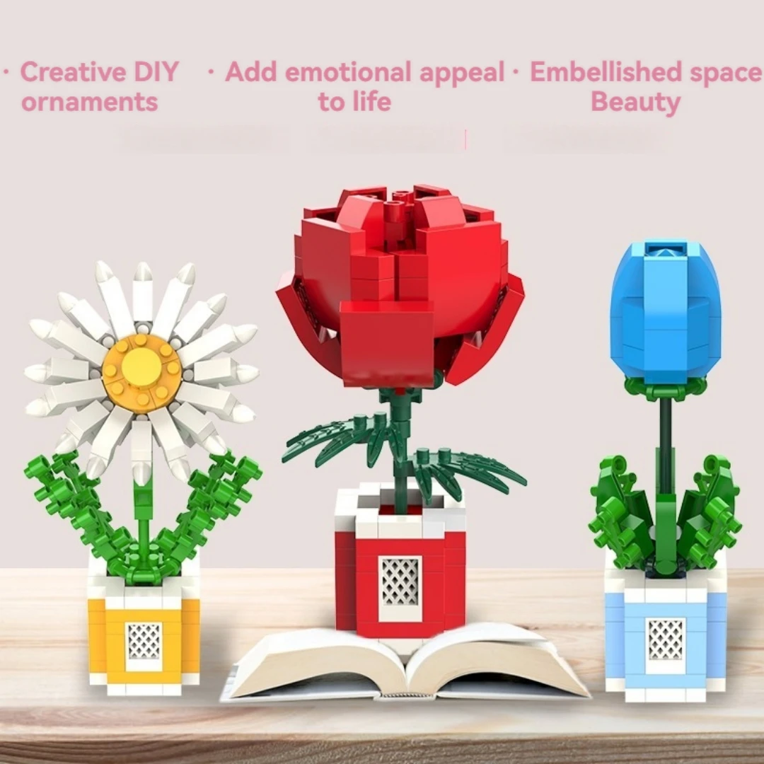 Building block toys compatible with LEGO potted plants, eternal flowers, girls series ornaments, toys and gifts
Building block toys compatible with LEGO potted plants, eternal flowers, girls series ornaments, toys and gifts