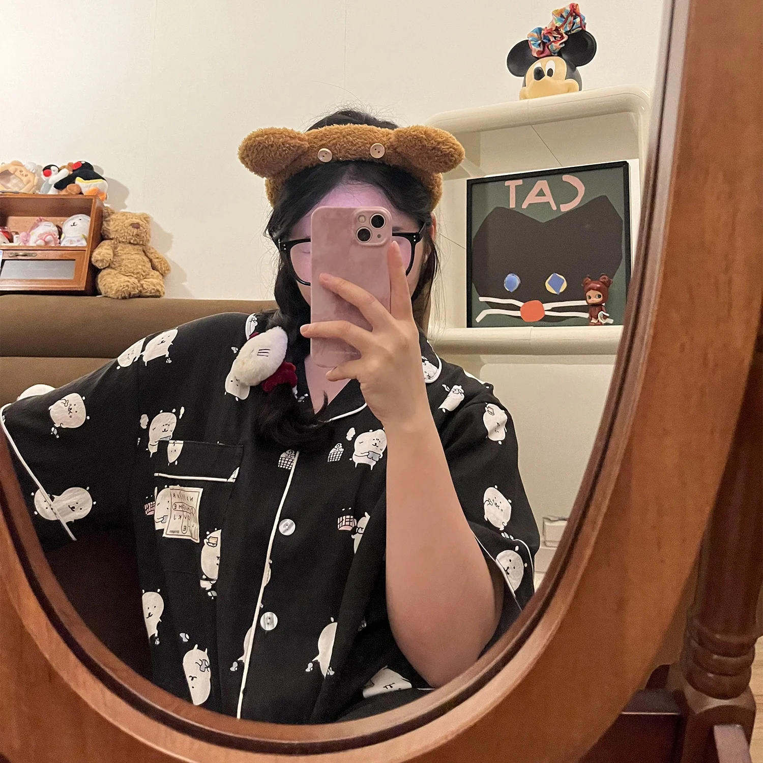 Летняя тонкая бавовняная одежда ort Sve Cloud, женская домашняя одежда Nagano New Sle Bear Self-Moingly, милый мультфильм
Летняя тонкая бавовняная одежда ort Sve Cloud, женская домашняя одежда Nagano New Sle Bear Self-Moingly, милый мультфильм