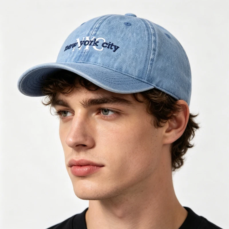 denim baseball cap for men women fashion letters embroidery classic jeans blue cotton soft top cap
denim baseball cap for men women fashion letters embroidery classic jeans blue cotton soft top cap