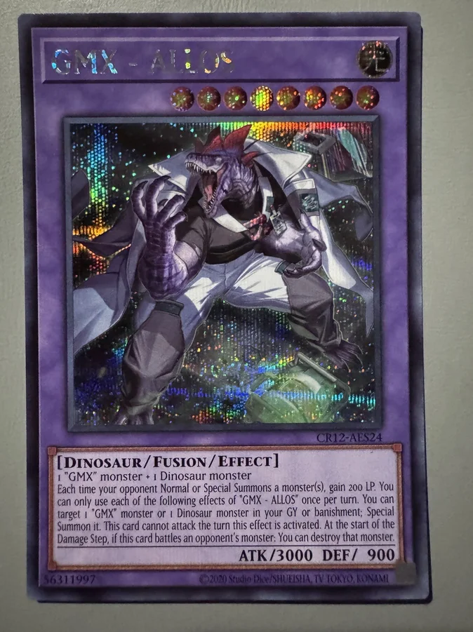 Yugioh KONAMI Duel Monsters CR12-AES24 GMX ALLOS Secret Asian English Collection Mint Card
Yugioh KONAMI Duel Monsters CR12-AES24 GMX ALLOS Secret Asian English Collection Mint Card