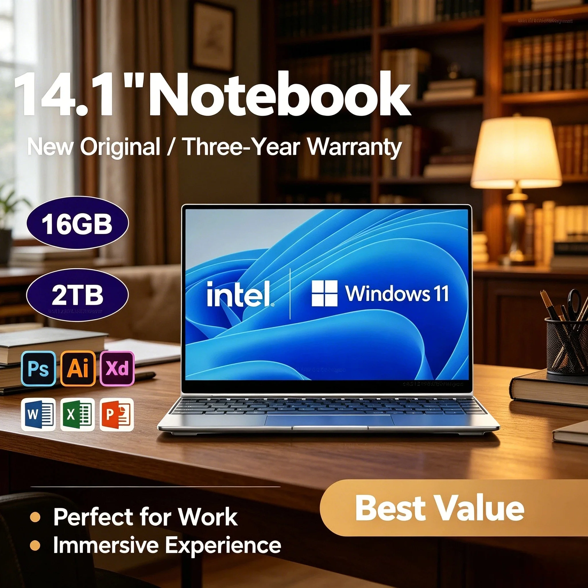 NEW 14.1 Inch Gamer Laptop Ultra Slim 16GB RAM 2TB SSD Windows 11 Intel N3700 Notebook 1920x1080 Office Study Computer
NEW 14.1 Inch Gamer Laptop Ultra Slim 16GB RAM 2TB SSD Windows 11 Intel N3700 Notebook 1920x1080 Office Study Computer
