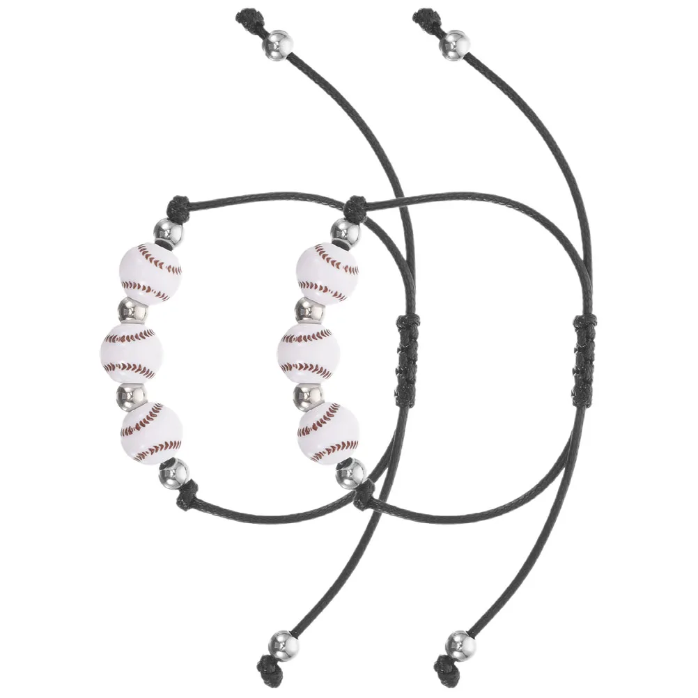 2pcs Wax Rope Baseball Bracelets for Boys Men Billiards Party Decorations Adjustable Sports Charms Lightweight Safe
2pcs Wax Rope Baseball Bracelets for Boys Men Billiards Party Decorations Adjustable Sports Charms Lightweight Safe