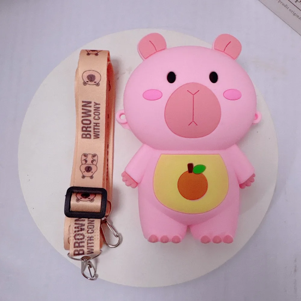 Storage Pouch Kawaii Capybara Shoulder Bag Cartoon Adjustable Straps Silicone Doll Bag Wallet Small Children Small Purse Gifts
Storage Pouch Kawaii Capybara Shoulder Bag Cartoon Adjustable Straps Silicone Doll Bag Wallet Small Children Small Purse Gifts