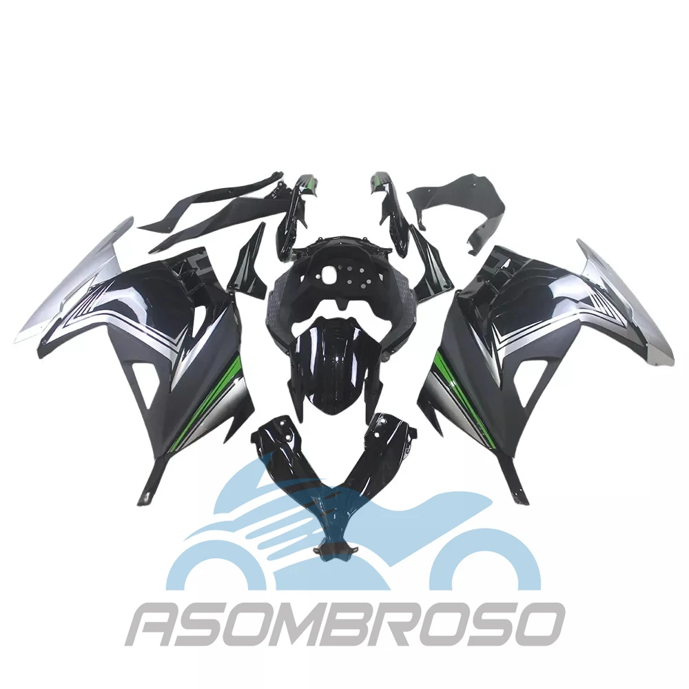 Комплект обтекателей из АБС-пластика NINJA 300 2013 2014 2015 2016 2017, окрашенные обтекатели для мотоциклов, литье под давлением, подходит для KAWASAKI EX300R 13-17
Комплект обтекателей из АБС-пластика NINJA 300 2013 2014 2015 2016 2017, окрашенные обтекатели для мотоциклов, литье под давлением, подходит для KAWASAKI EX300R 13-17