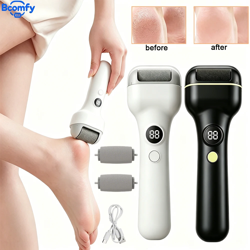 Electric Foot Callus Remover Rechargeable Wet/Dry Washable Roller LED Pedicure Exfoliator for Hard Cracked Skin Foot Care
Electric Foot Callus Remover Rechargeable Wet/Dry Washable Roller LED Pedicure Exfoliator for Hard Cracked Skin Foot Care