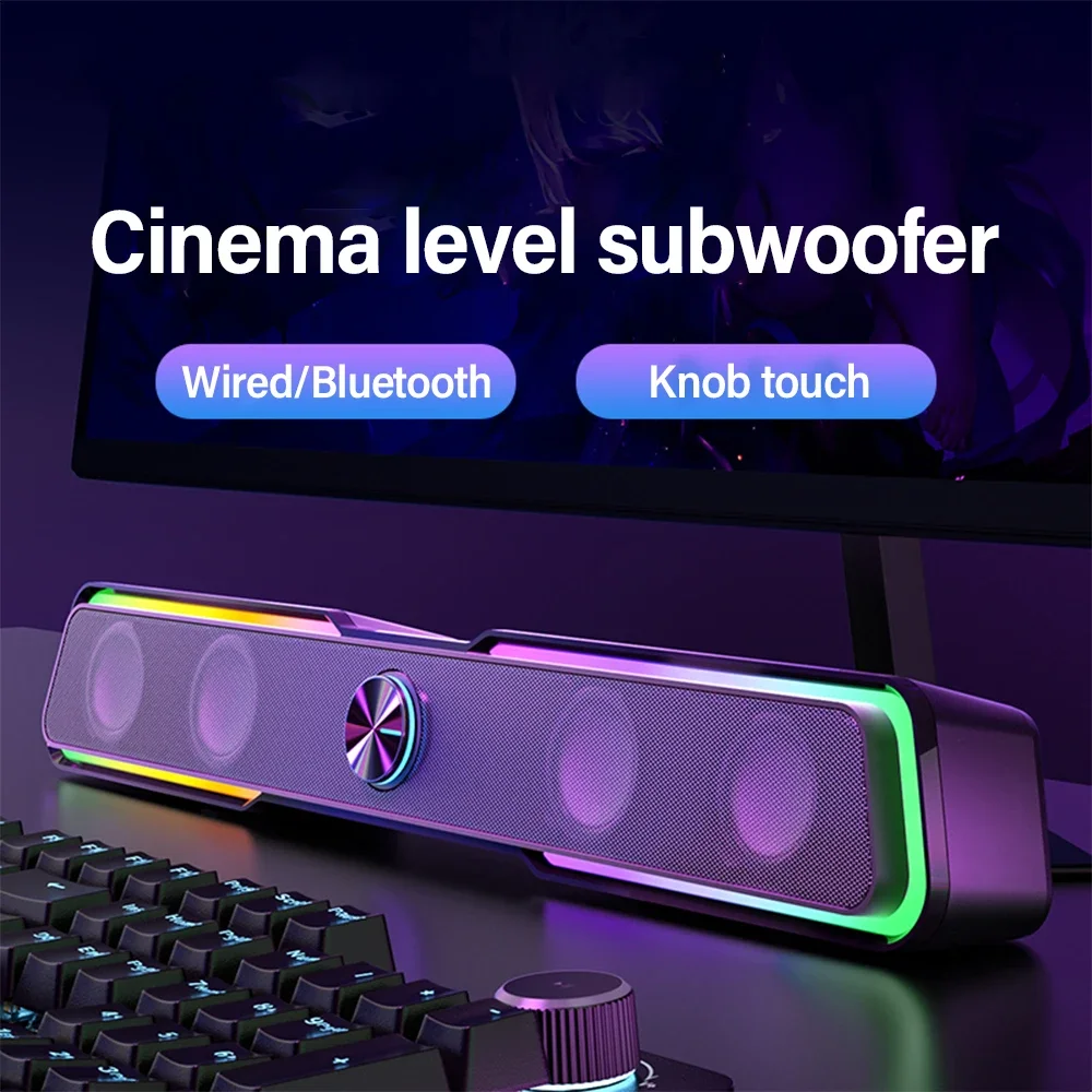 DHE6002S/DHE-6002s Bluetooth SoundBar LED BackLight Subwoofer Home Desktop Audio AUX Speaker For PC Laptop Mobile Phone
DHE6002S/DHE-6002s Bluetooth SoundBar LED BackLight Subwoofer Home Desktop Audio AUX Speaker For PC Laptop Mobile Phone