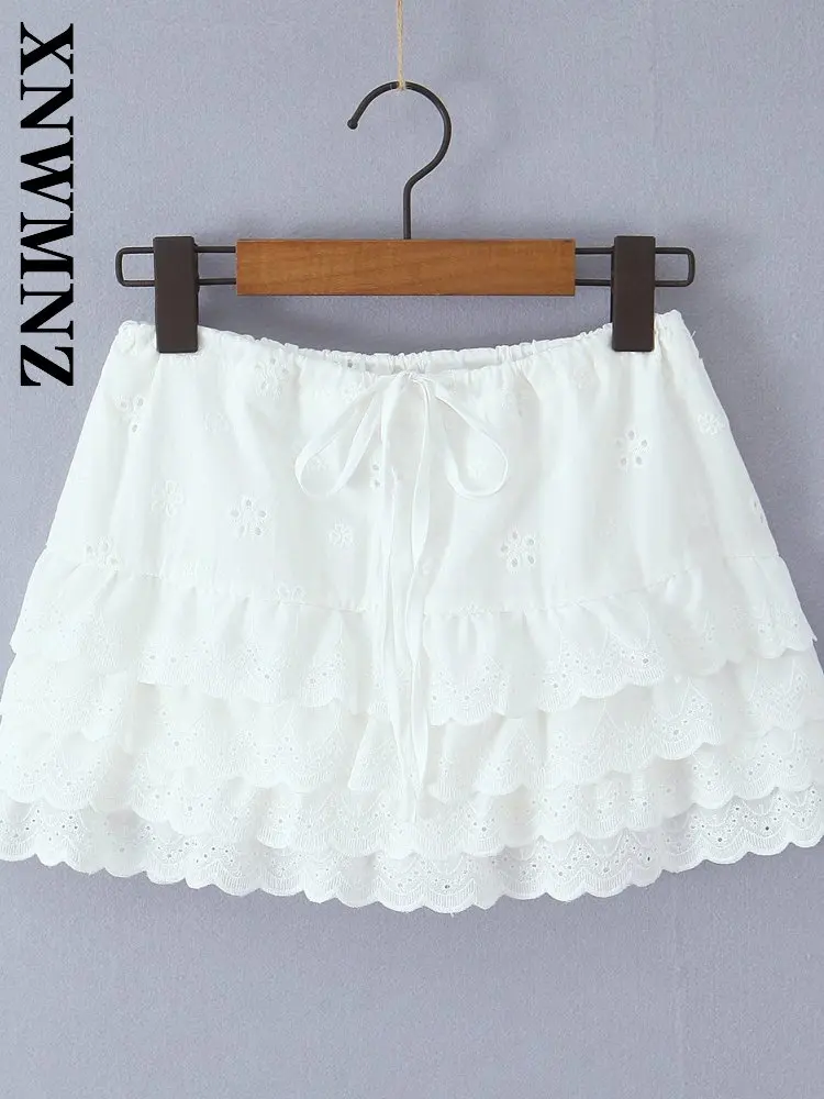 XNWMNZ 2026 Summer New Woman Bohemian Holiday tie-waist mini A-lineskirt Fashion club Woman's White Sexy Thin Slim Skirt Bowknot
XNWMNZ 2026 Summer New Woman Bohemian Holiday tie-waist mini A-lineskirt Fashion club Woman's White Sexy Thin Slim Skirt Bowknot