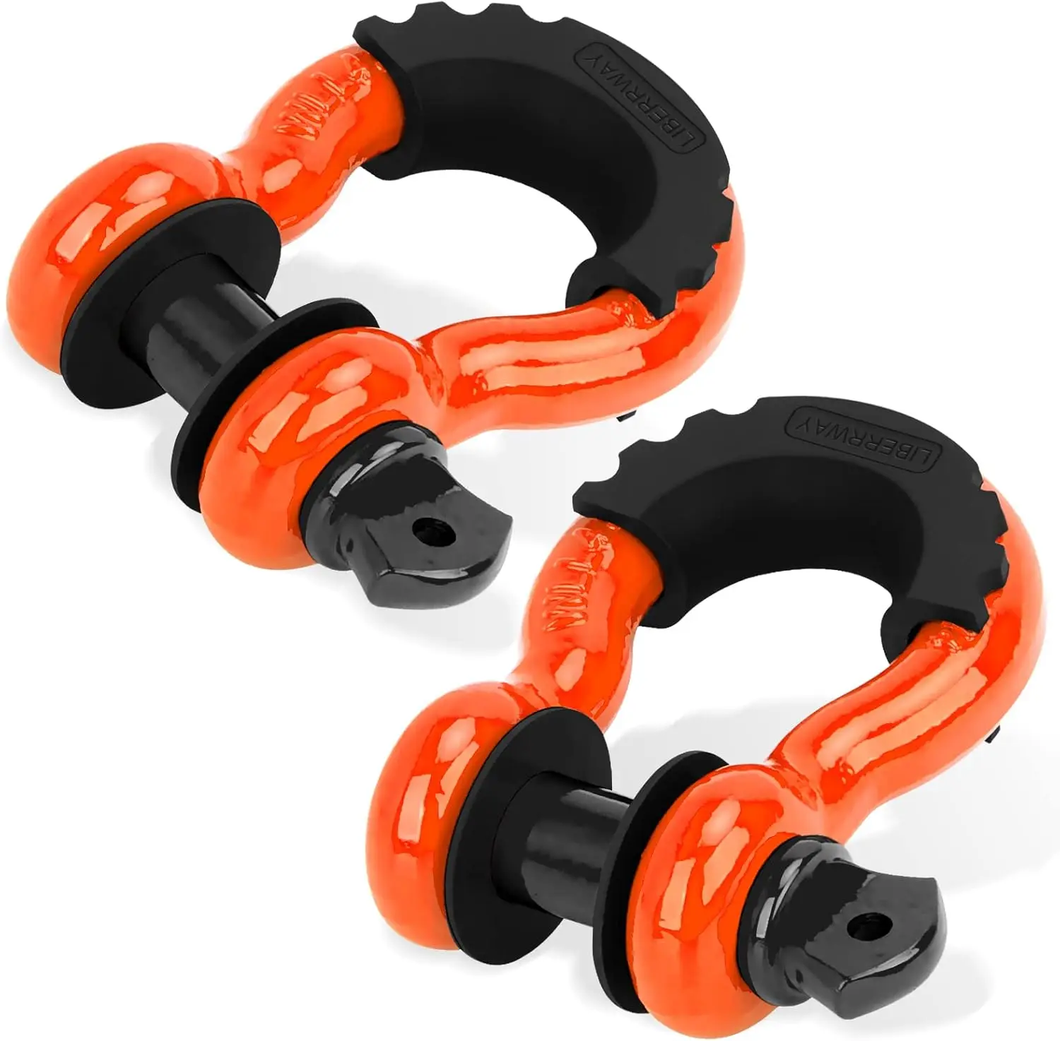 D Ring Shackles 3/4" 2 Pack, 28.5 Ton Break Strength Heavy Duty Off Road Recovery with 7/8" Pin for Jeep Truck Trailer, Orange
D Ring Shackles 3/4" 2 Pack, 28.5 Ton Break Strength Heavy Duty Off Road Recovery with 7/8" Pin for Jeep Truck Trailer, Orange