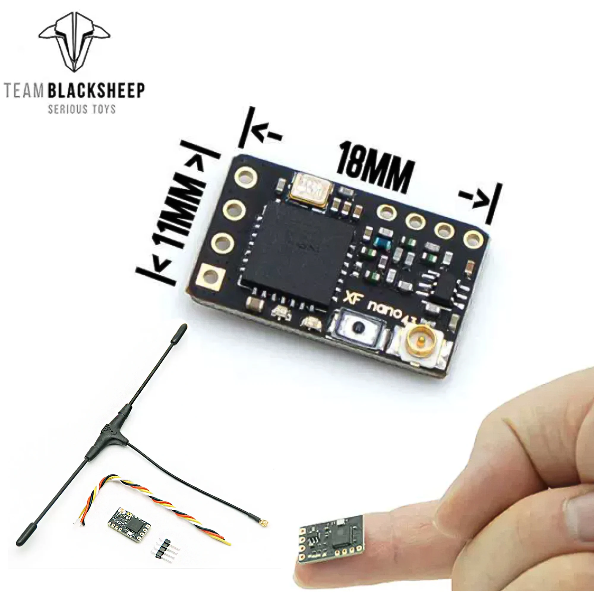 Black Sheep TBS Crossfire Nano RX (SE) V2 Receiver w/ T V2 antenna 915/868Mhz Long Range Radio RX for RC Multicopter Racing Dron
Black Sheep TBS Crossfire Nano RX (SE) V2 Receiver w/ T V2 antenna 915/868Mhz Long Range Radio RX for RC Multicopter Racing Dron