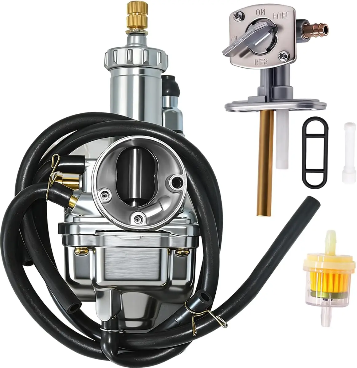 15003-1080 Carburetor Fit for Kawasaki Bayou 220 KLF220 1988-2002 for Bayou 250 KLF250 2003-2011 Carb with Fuel Gas Petcock Valv
15003-1080 Carburetor Fit for Kawasaki Bayou 220 KLF220 1988-2002 for Bayou 250 KLF250 2003-2011 Carb with Fuel Gas Petcock Valv