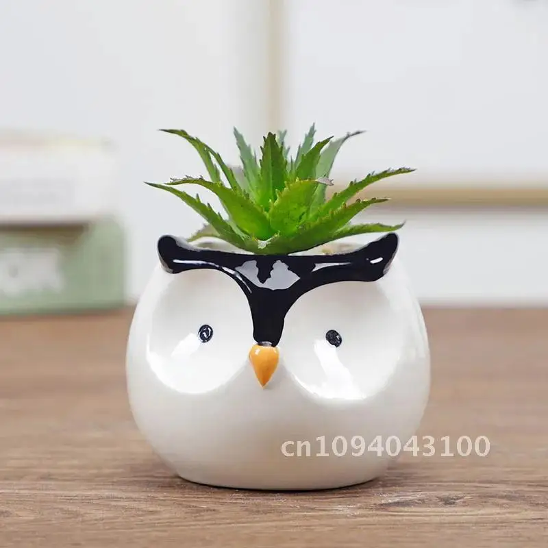 Animal Cartoon Pastoral Succulent Ceramic Mini Flower Pot Green Ornament Potted Home Creative Garden Thumb Plant Planter Balcony
Animal Cartoon Pastoral Succulent Ceramic Mini Flower Pot Green Ornament Potted Home Creative Garden Thumb Plant Planter Balcony