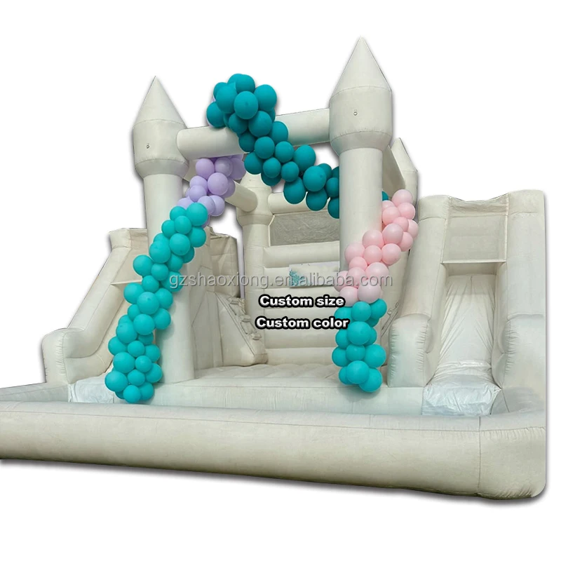 Outdoor Commercial Wedding White Bounce House Party Castles Water Slide Indoor Jumping Castle Bouncy House Double Slide With Pit
Outdoor Commercial Wedding White Bounce House Party Castles Water Slide Indoor Jumping Castle Bouncy House Double Slide With Pit