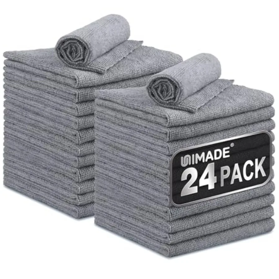 Microfiber Cleaning Cloth, 24 Pack Reusable Microfiber Towels for Cars Lint Free Cleaning Shop Towel Rags for Home Kitchen Auto
Microfiber Cleaning Cloth, 24 Pack Reusable Microfiber Towels for Cars Lint Free Cleaning Shop Towel Rags for Home Kitchen Auto
