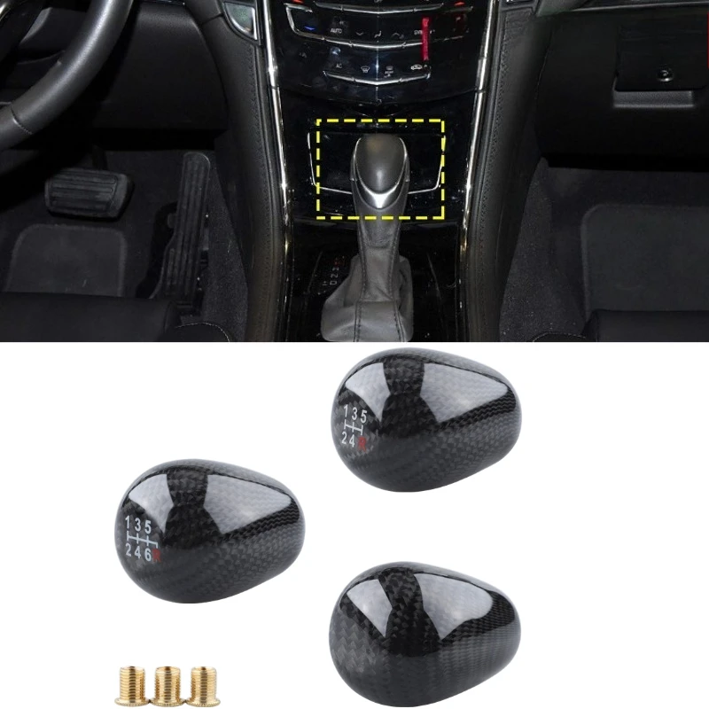 Universal Carbon Fiber Gear Shift Knob 5/6 Speed Manual Shifter Round Ball Stick Handle Racing Modification Interior Accessories
Universal Carbon Fiber Gear Shift Knob 5/6 Speed Manual Shifter Round Ball Stick Handle Racing Modification Interior Accessories
