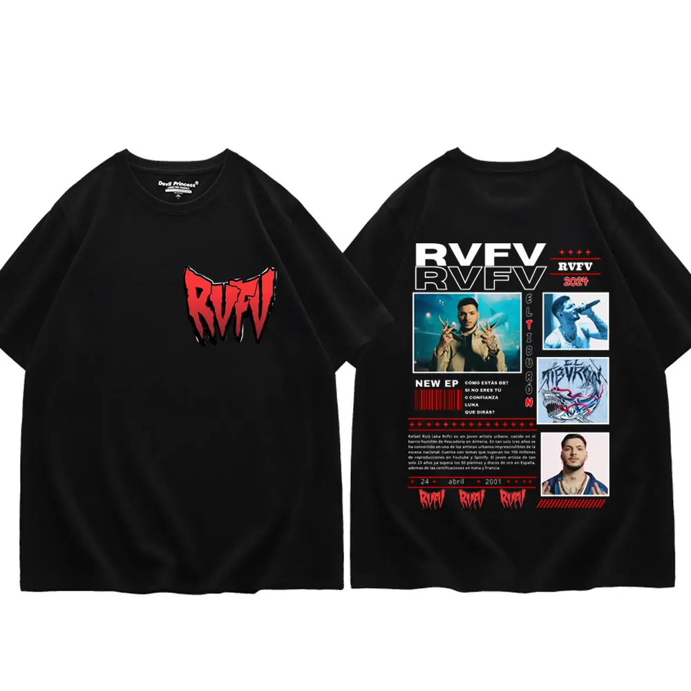 Rapper RVFV Eltiburón Tour 2025 Merch T-Shirt High Quality Fashion Clothing T-Shirts Harajuku Hip Hop Oversized T Shirts Unisex
Rapper RVFV Eltiburón Tour 2025 Merch T-Shirt High Quality Fashion Clothing T-Shirts Harajuku Hip Hop Oversized T Shirts Unisex
