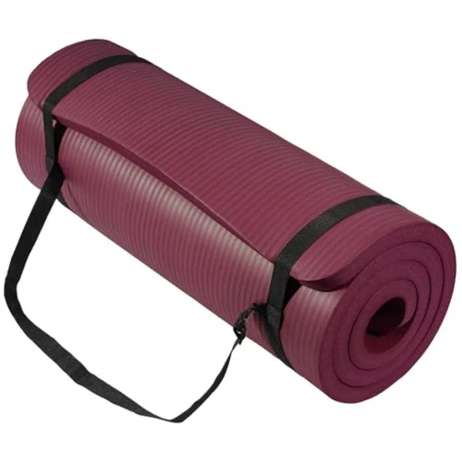 71x24 Inch Extra Thick Yoga Mat 1-Inch High-Density Foam Roll-Up Exercise Pad with Double-Sided Non-Slip Surface and Carrying S
71x24 Inch Extra Thick Yoga Mat 1-Inch High-Density Foam Roll-Up Exercise Pad with Double-Sided Non-Slip Surface and Carrying S