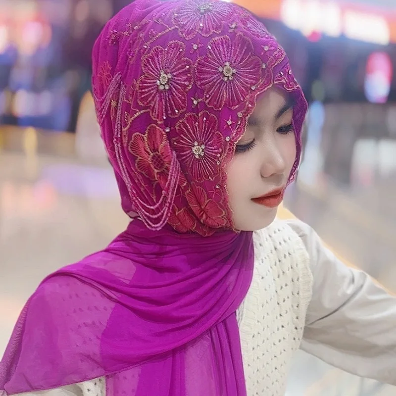 Handmade Beaded Tassel Turban Long Hijab Shawl Hat Beanie for Women Soft Breathable Long Scarf Lady Hair Cover Head Wrap Mujer
Handmade Beaded Tassel Turban Long Hijab Shawl Hat Beanie for Women Soft Breathable Long Scarf Lady Hair Cover Head Wrap Mujer
