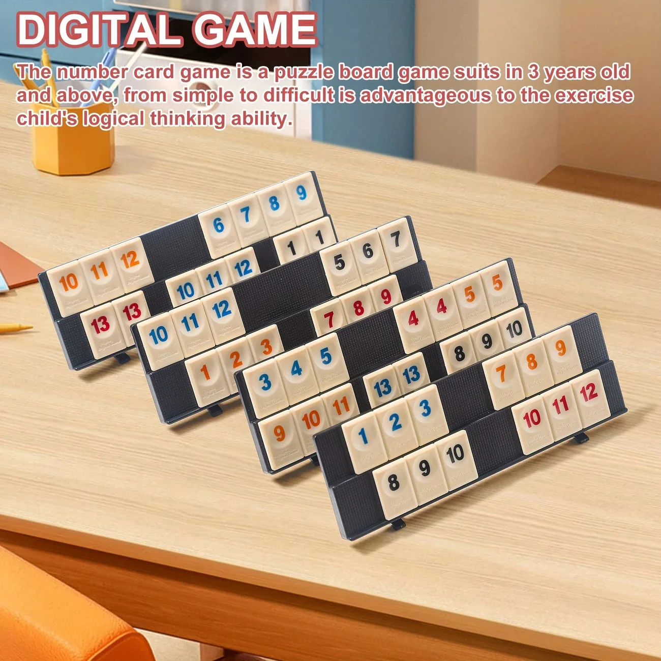 Standard Israeli Mahjong Digital Mahjong Cards Rummy Classic Table Game Multiplayer Leisure Party Gathering Board Game Portable
Standard Israeli Mahjong Digital Mahjong Cards Rummy Classic Table Game Multiplayer Leisure Party Gathering Board Game Portable