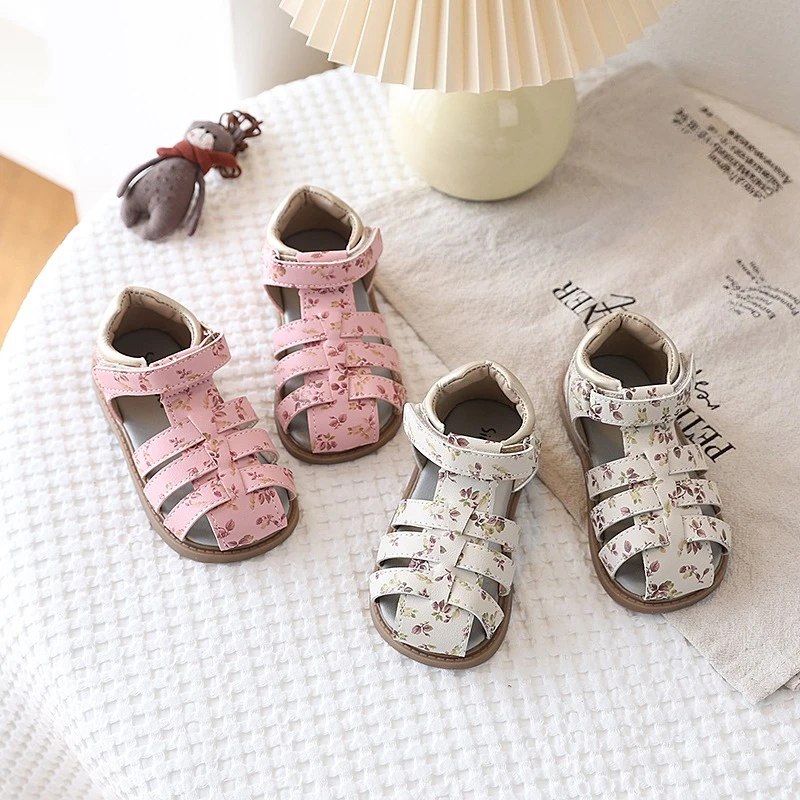 Girls Floral Print Summer Sandals PU Leather Casual Beach Shoes Soft Sole Non-Slip Toddler Footwear Pink Beige
Girls Floral Print Summer Sandals PU Leather Casual Beach Shoes Soft Sole Non-Slip Toddler Footwear Pink Beige