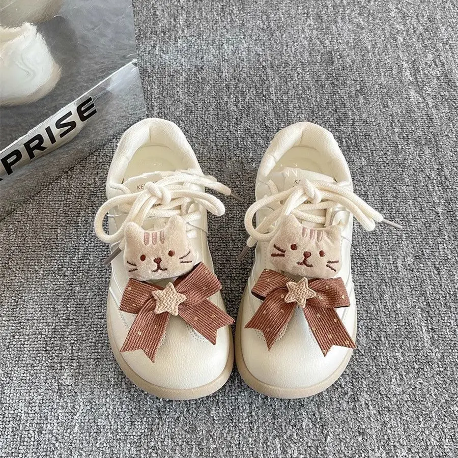Women Breathable Cat Bow Sneakers Cute Beige Patchwork Shoes Thick Heel Sneakers Casual Running Platform Y2K Lolita Sport Shoes
Women Breathable Cat Bow Sneakers Cute Beige Patchwork Shoes Thick Heel Sneakers Casual Running Platform Y2K Lolita Sport Shoes