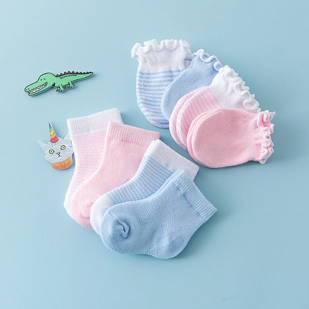 4Pairs Baby Gloves Cute Cotton Infant Socks Anti-Scratch Soft Comfortable Breathable Warm Wear for Newborns Toddlers Girls
4Pairs Baby Gloves Cute Cotton Infant Socks Anti-Scratch Soft Comfortable Breathable Warm Wear for Newborns Toddlers Girls