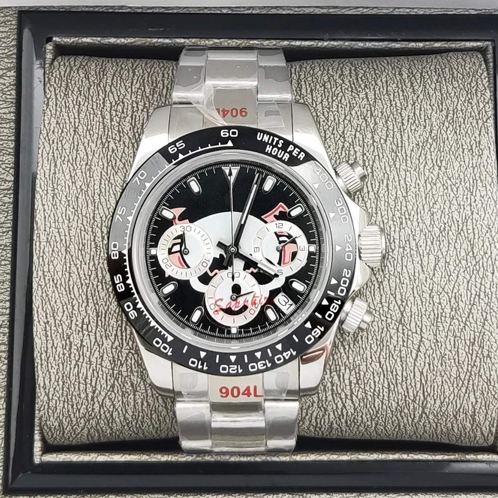 Модные повседневные кварцевые часы 39 мм, мужские часы с сапфировым стеклом VK63, механизм с календарем, светящийся синий циферблат, нержавеющая сталь Stra
Модные повседневные кварцевые часы 39 мм, мужские часы с сапфировым стеклом VK63, механизм с календарем, светящийся синий циферблат, нержавеющая сталь Stra