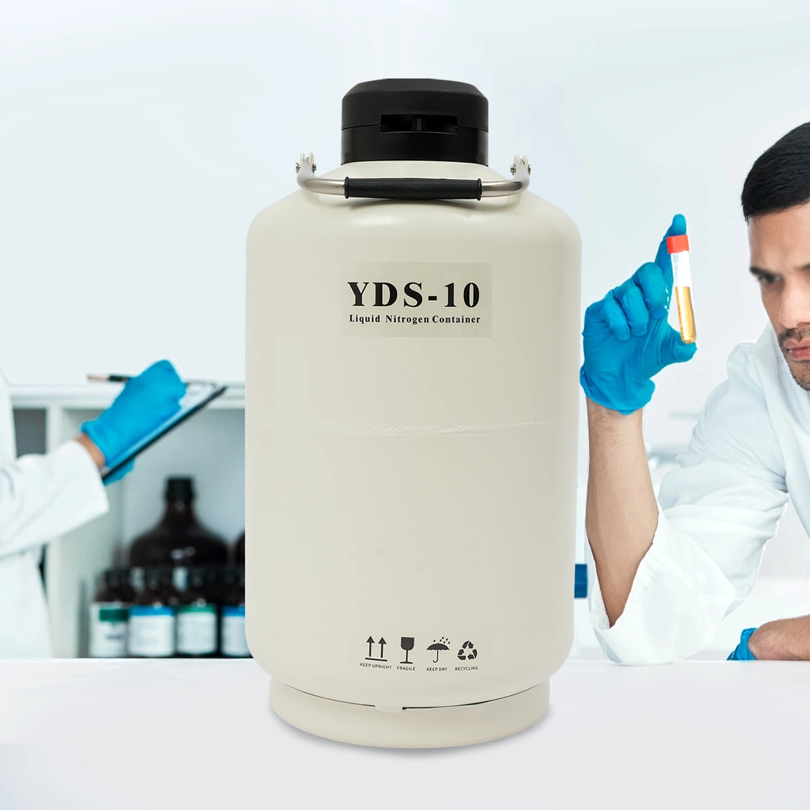 Liquid Nitrogen Container 10L Liquid Nitrogen Tank, Nitrogen Cryogenic Container
Liquid Nitrogen Container 10L Liquid Nitrogen Tank, Nitrogen Cryogenic Container