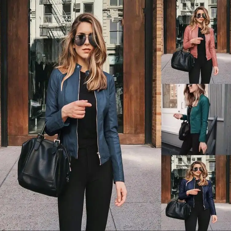 Women's Leather Suit Jacket Autumn Small Outerwear Long Sleeve European Style Fashionable Ladies' Biker Coat without Brand
Women's Leather Suit Jacket Autumn Small Outerwear Long Sleeve European Style Fashionable Ladies' Biker Coat without Brand