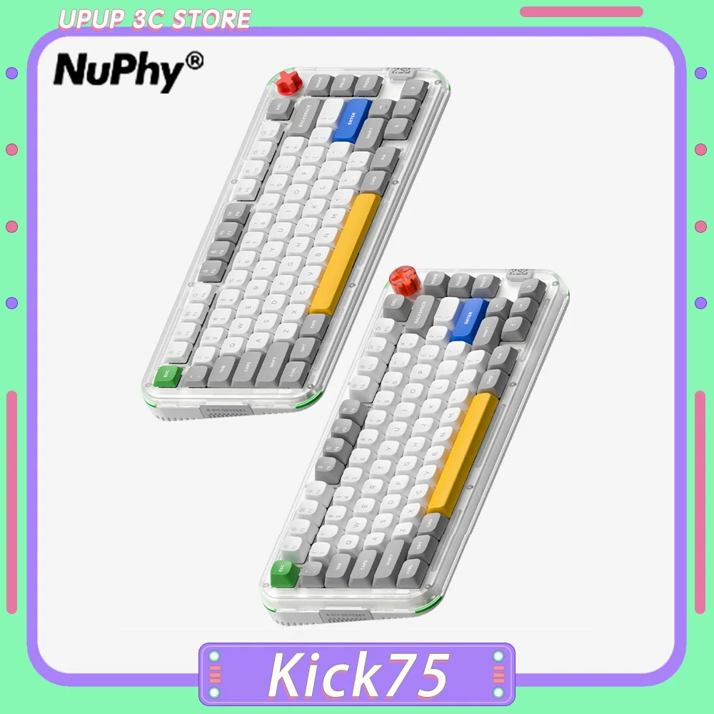 NuPhy Kick75 Механическая клавиатура Трехрежимный высокий переключатель с низким переключателем Переключаемая игровая клавиатура с ручкой RGB Прокладка ПК Геймер Подарок
NuPhy Kick75 Механическая клавиатура Трехрежимный высокий переключатель с низким переключателем Переключаемая игровая клавиатура с ручкой RGB Прокладка ПК Геймер Подарок