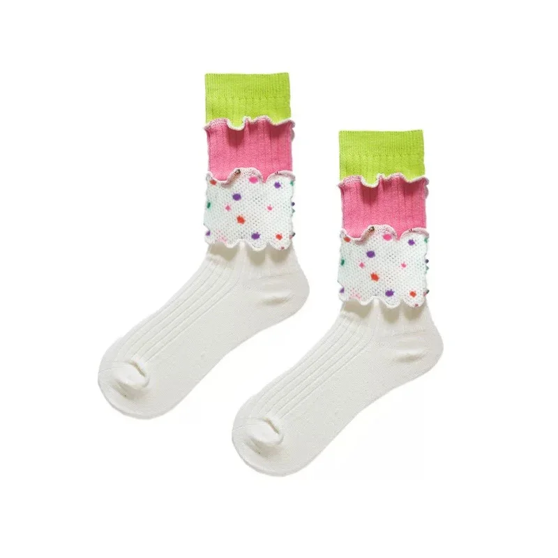 2/1 Pairs Handmade Kid Girls Knee Patchwork Socks Cute Sweet Colorful Festival Cotton Solid Soft Cozy Hose Sock for Child Girls
2/1 Pairs Handmade Kid Girls Knee Patchwork Socks Cute Sweet Colorful Festival Cotton Solid Soft Cozy Hose Sock for Child Girls