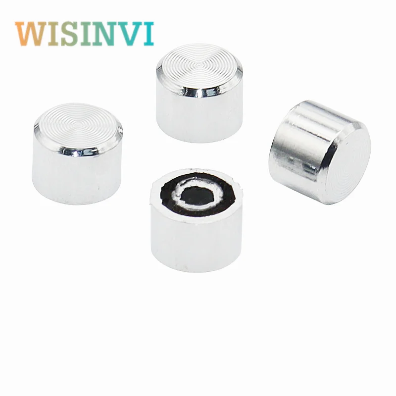 10pcs 9.5×7mm Plastic plating silver knob Tact Switch cap 6*6 series button cap Power panel Switch cap knob circular hole 3.2mm
10pcs 9.5×7mm Plastic plating silver knob Tact Switch cap 6*6 series button cap Power panel Switch cap knob circular hole 3.2mm