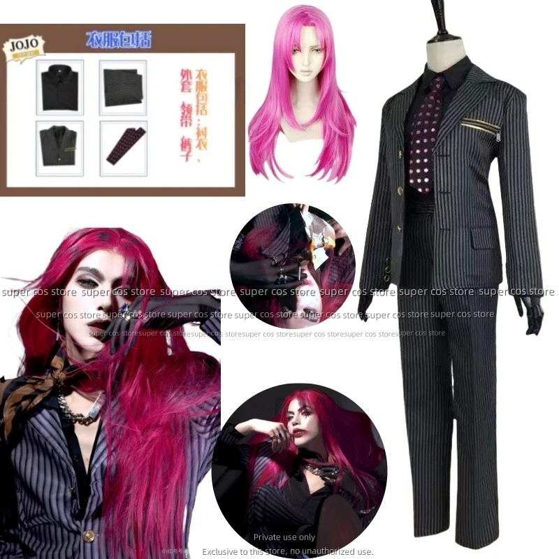 JoJo's BBizarree Adventure Diavolo Cosplay Costume for Party Anime Cosplay Prop halloween costumes for women man
JoJo's BBizarree Adventure Diavolo Cosplay Costume for Party Anime Cosplay Prop halloween costumes for women man