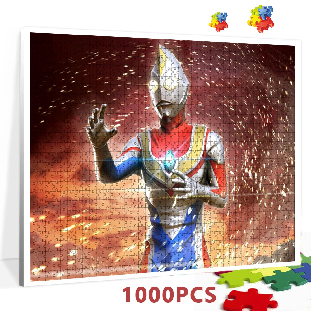 Пазлы из 1000 частей японского аниме Ultraman, пазлы из бумаги Bandai, интеллектуальная Развивающая игра-головоломка «сделай сам» для декомпрессии
Пазлы из 1000 частей японского аниме Ultraman, пазлы из бумаги Bandai, интеллектуальная Развивающая игра-головоломка «сделай сам» для декомпрессии