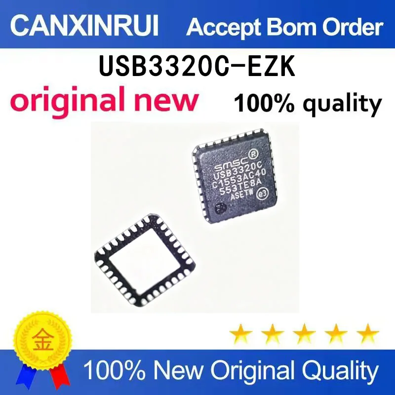 (5-100 pieces)USB3320C USB3320C-EZK brand new QFN32 interface transceiver in stock
(5-100 pieces)USB3320C USB3320C-EZK brand new QFN32 interface transceiver in stock