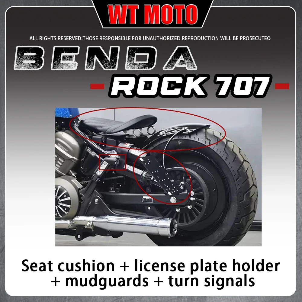 For BENDA ROCK707 707Ultra 707Pro Single Spring Seat Short Tail Rear Fender Solo Mudguard
For BENDA ROCK707 707Ultra 707Pro Single Spring Seat Short Tail Rear Fender Solo Mudguard