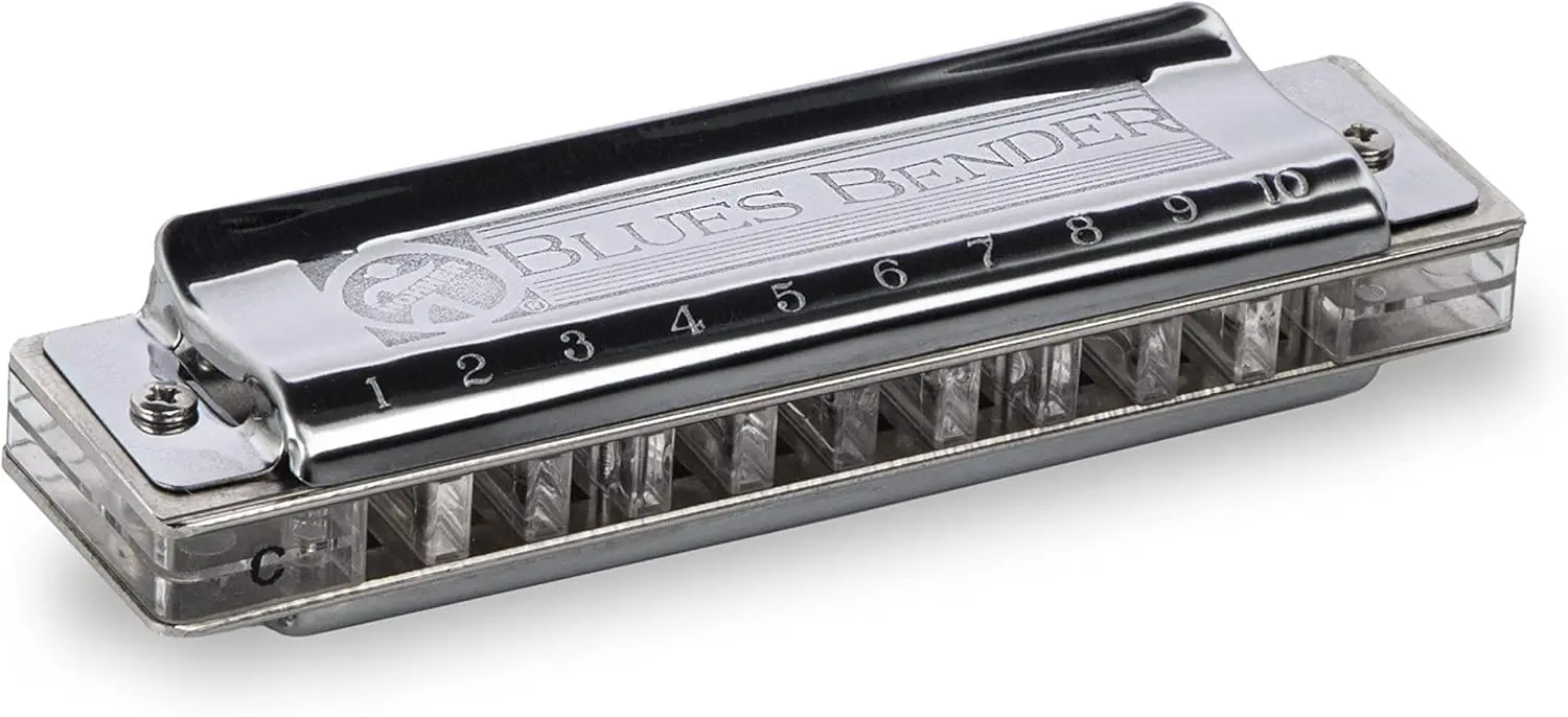 Hohner Blues Bender Harmonica Key of D Diatonic with Stainless Steel Reeds for Blues Folk Music
Hohner Blues Bender Harmonica Key of D Diatonic with Stainless Steel Reeds for Blues Folk Music