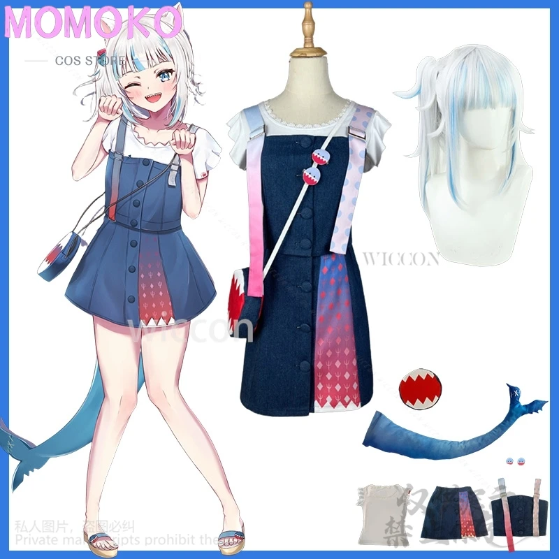 Vtuber Hololive Cosplay Gawr Gura Anime Costume Kawaii Japanese Girls Shark Tail Furry Animal Dress Lolita Overalls Customized
Vtuber Hololive Cosplay Gawr Gura Anime Costume Kawaii Japanese Girls Shark Tail Furry Animal Dress Lolita Overalls Customized