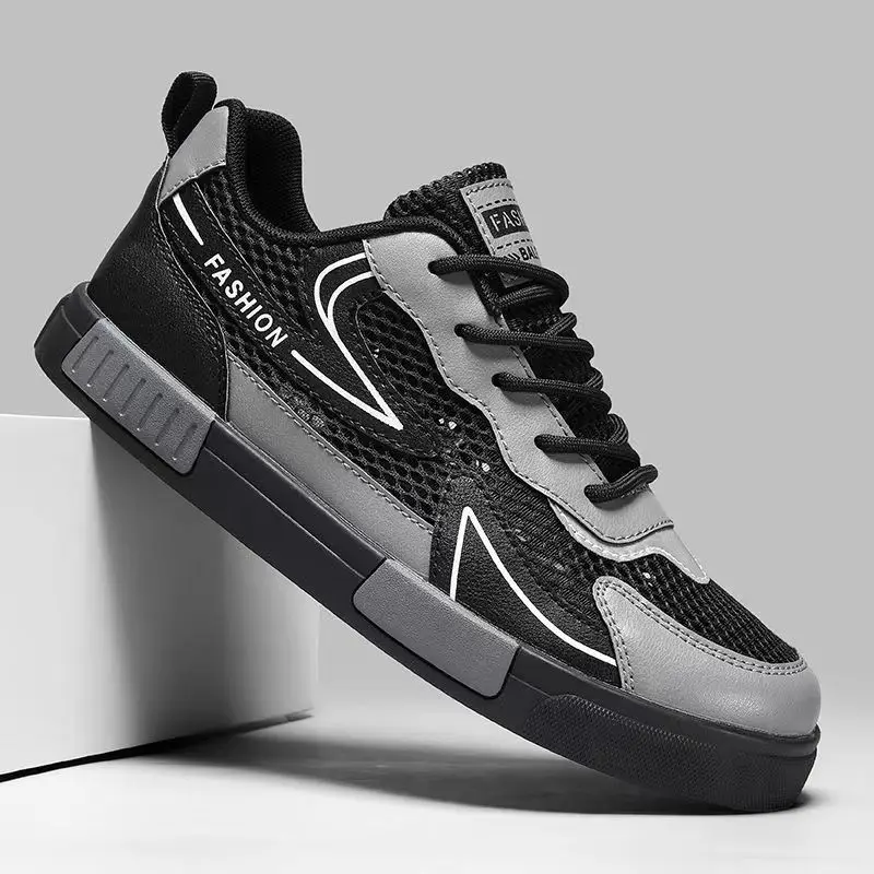 Men Summer New Mesh Lace Up Casual Board Shoes Soft Sole Non Slip Breathable Round Toe Hollow Out Fashionable Casual Sneakers
Men Summer New Mesh Lace Up Casual Board Shoes Soft Sole Non Slip Breathable Round Toe Hollow Out Fashionable Casual Sneakers