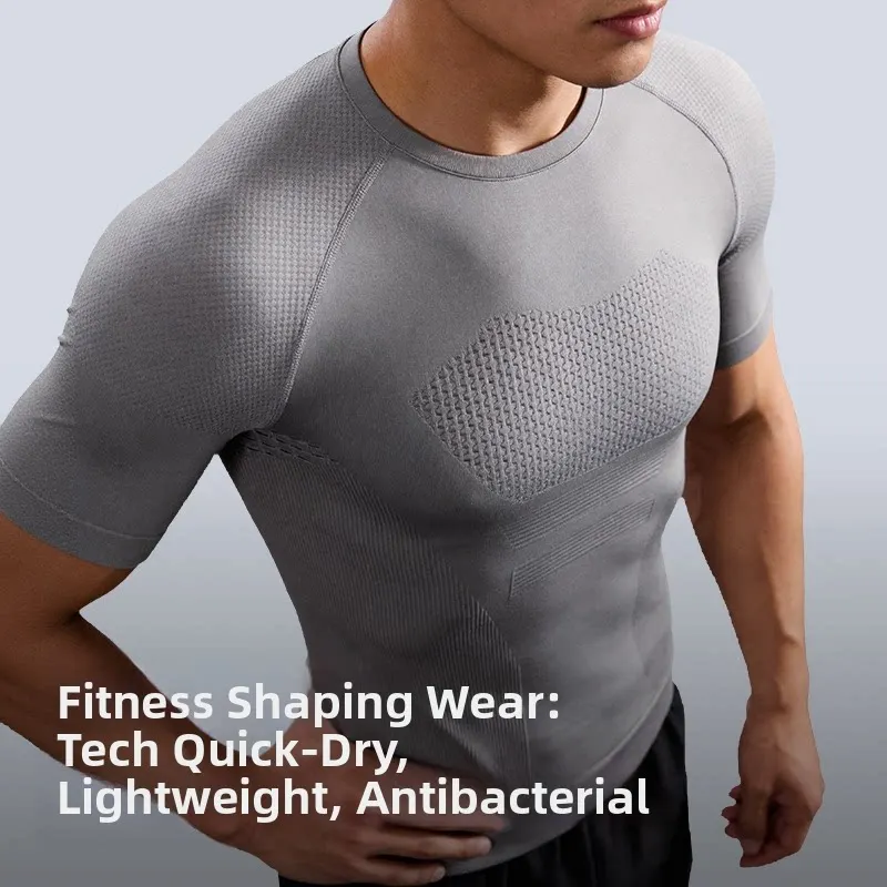 Men Fitness Shirt Short Sleeve Seamless Quick-Dry Moisture Wicking for Running Training Gym Outdoor Sports Breathable Durable
Men Fitness Shirt Short Sleeve Seamless Quick-Dry Moisture Wicking for Running Training Gym Outdoor Sports Breathable Durable