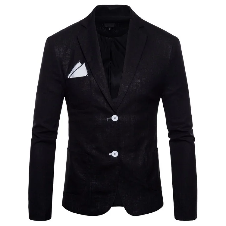 European size men's 9-color blazers dropshipping Cotton linen casual suit jacket two-button dance wedding top coat
European size men's 9-color blazers dropshipping Cotton linen casual suit jacket two-button dance wedding top coat